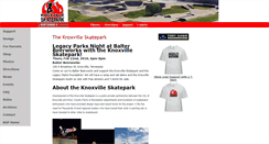 Desktop Screenshot of knoxvilleskatepark.com